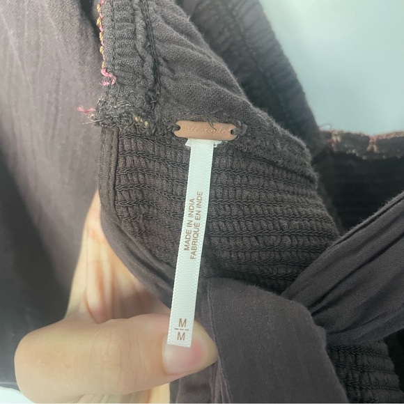 NWT Free People Easy To Love Bubble Mini Dress‎ size medium color expresso beans - Picture 10 of 12